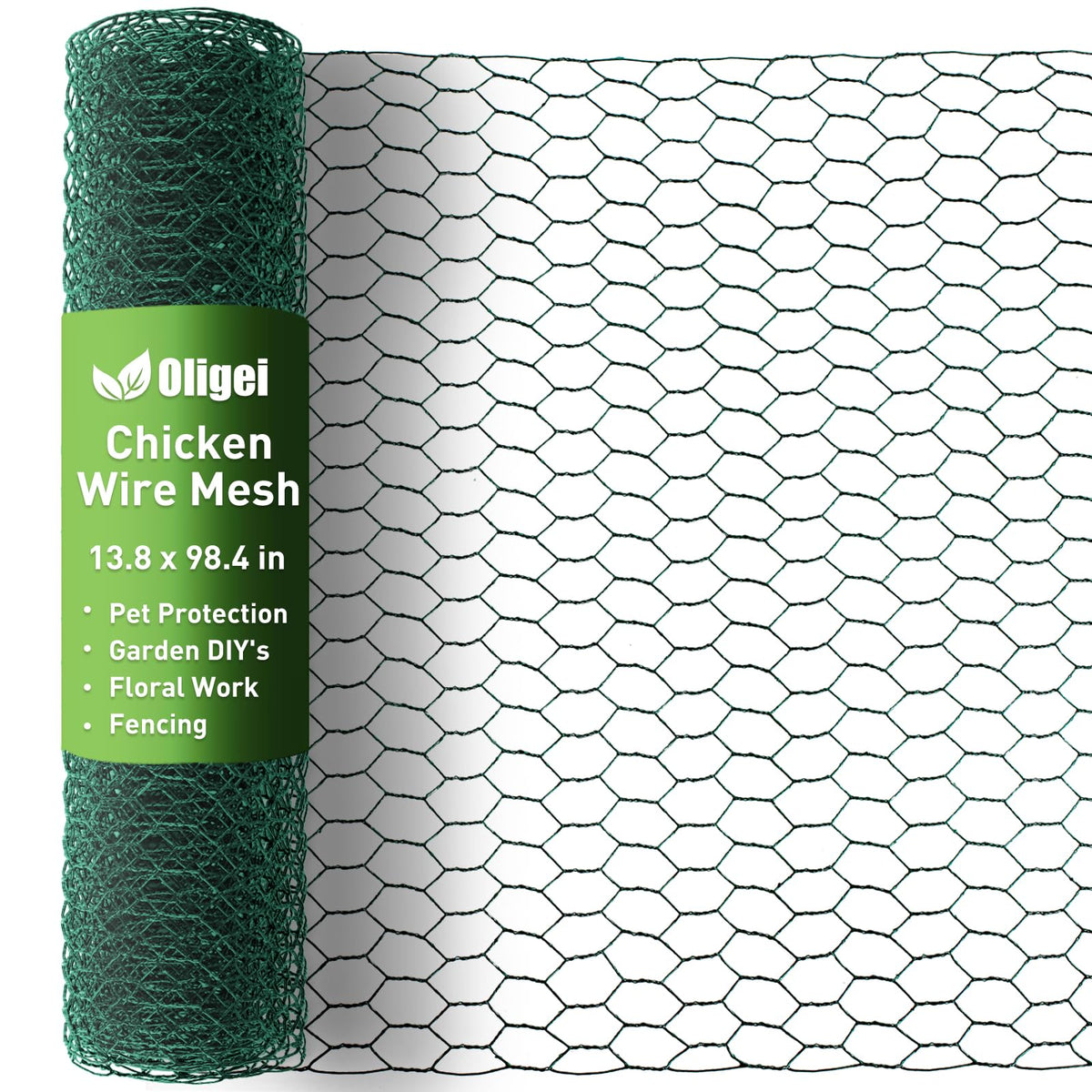 Oligei chicken-wire roll in green for floral arrangements and durable craft support