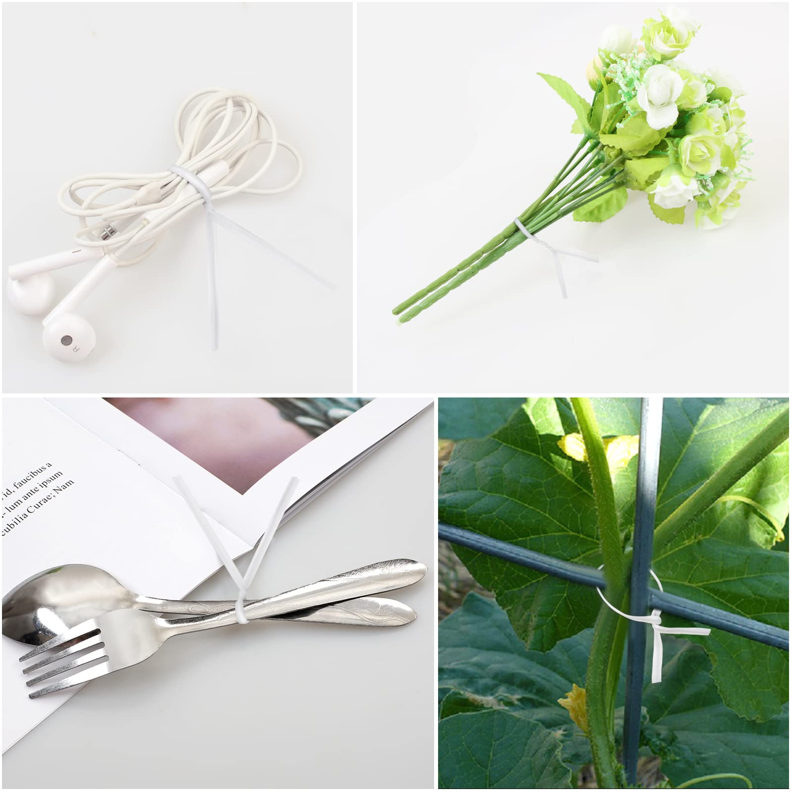 Oligei garden ties organize plant stems with flexible repositioning.