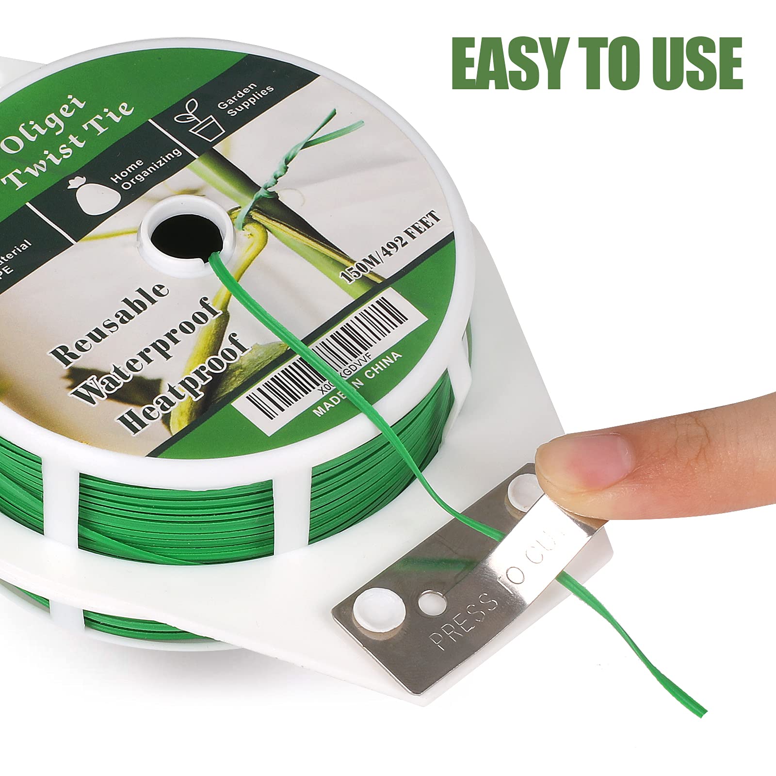 Oligei garden wire demonstrated for outdoor use with plants