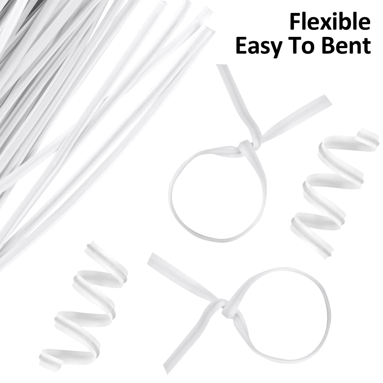 Oligei wire and cable ties tidy cords with bendable hold.