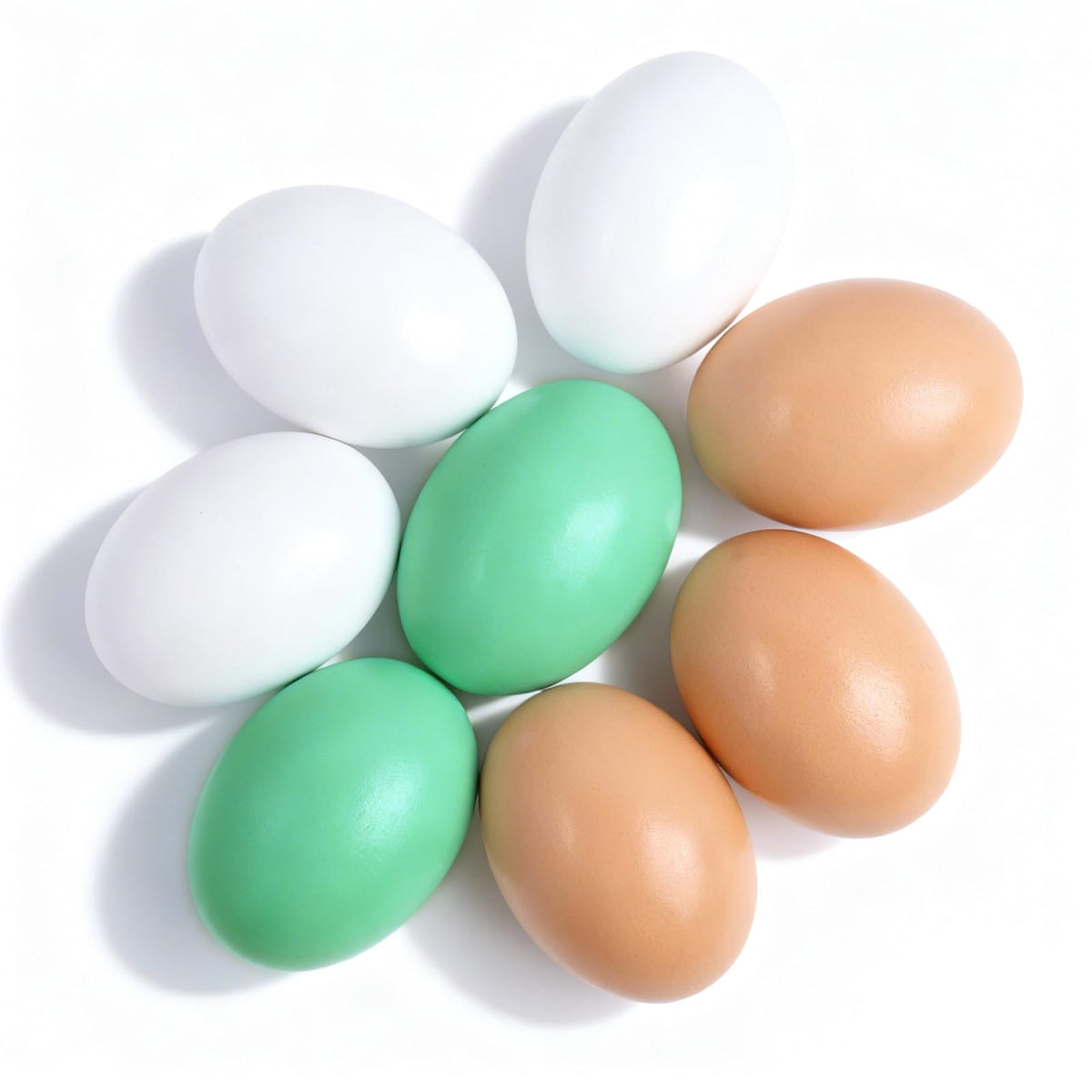 Oligei wooden fake egg green variant 1 for nest training and decorative display