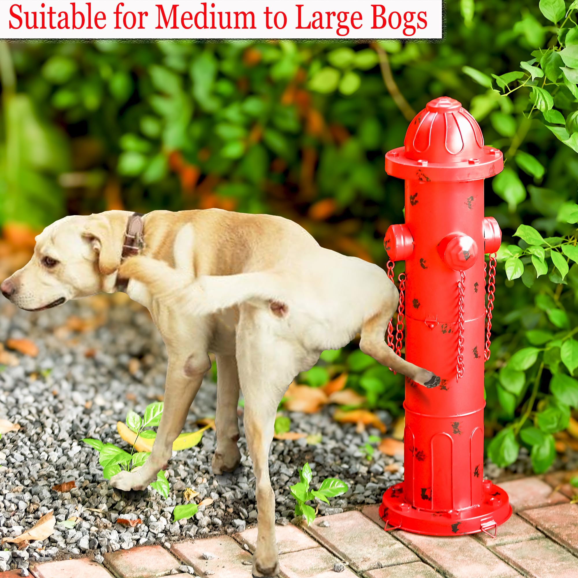 Oligski metal hydrant post durable for mid to large dogs