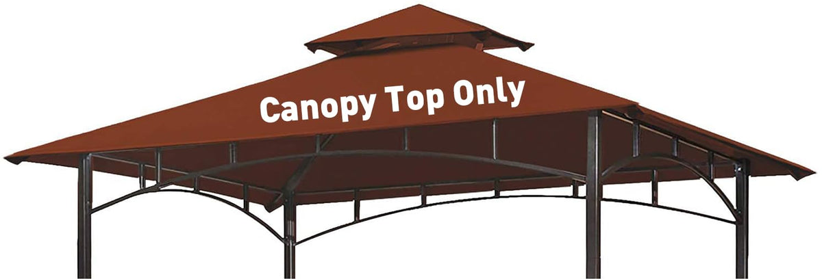 OLILAWN grill gazebo canopy top 5x8 fits L-GG001PST-F for porch shade.