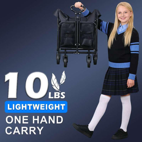 Olioliyou large-capacity 120L wagon space fits gear, groceries, and camping supplies.