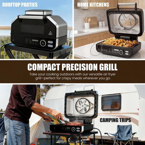 OLIXIS Electric Grill non-stick coating shows effortless food release and simple cleanup.