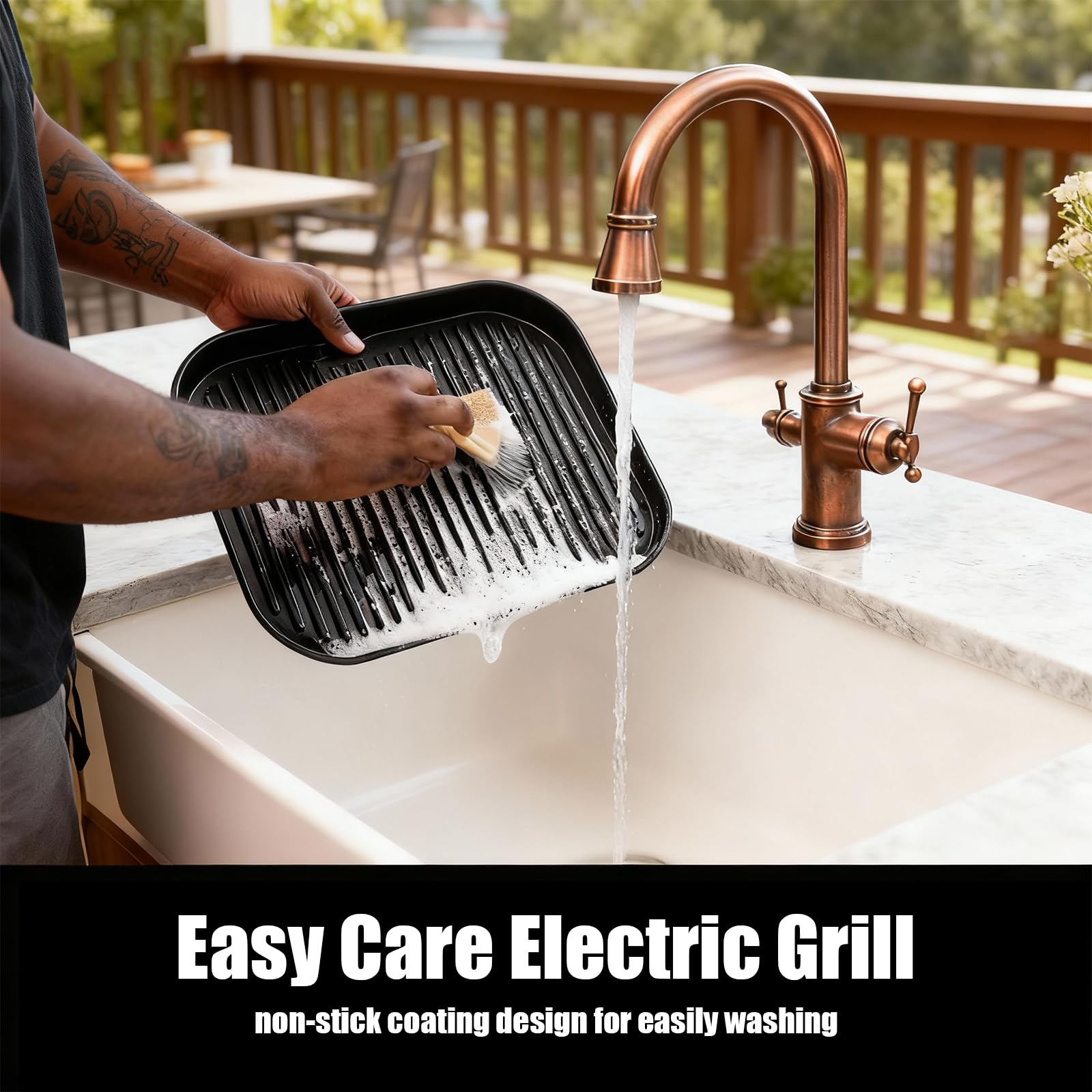 OLIXIS Electric Grill steak searing demonstration captures even browning and juiciness.