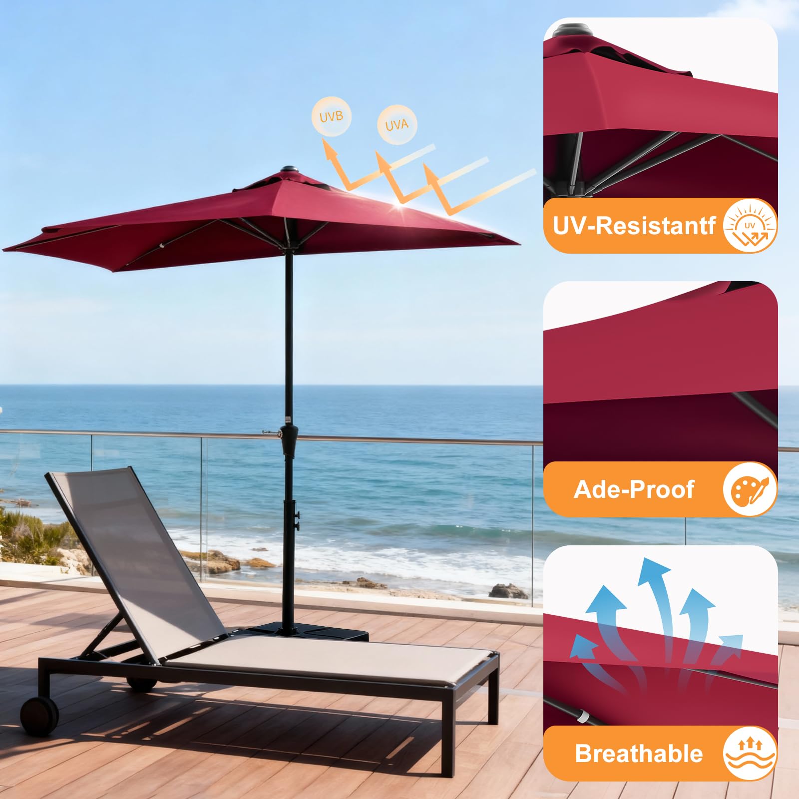 OLIXIS iron pole with anti-rust coating boosts durability