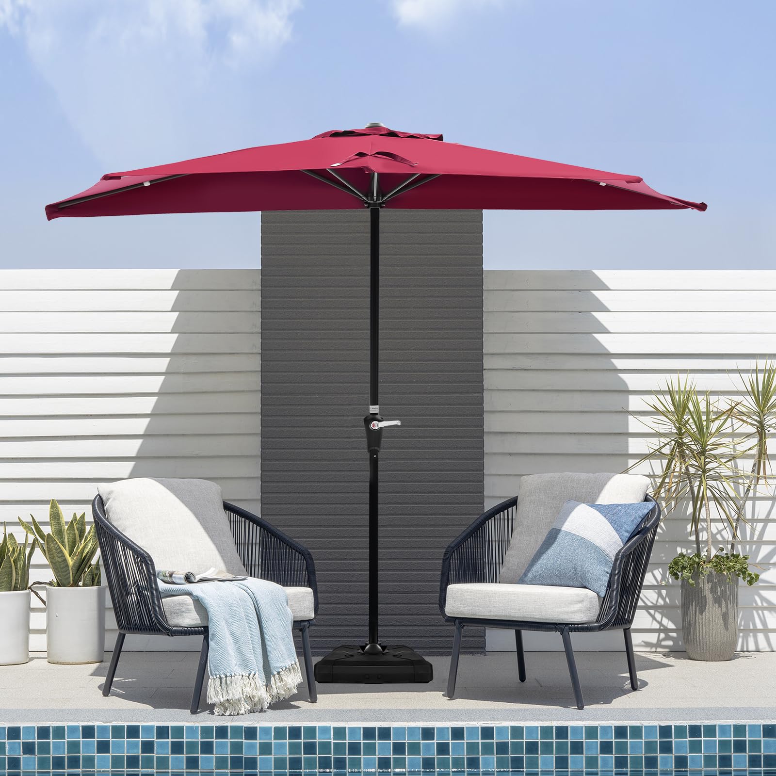 OLIXIS no-tools assembly allows easy patio setup