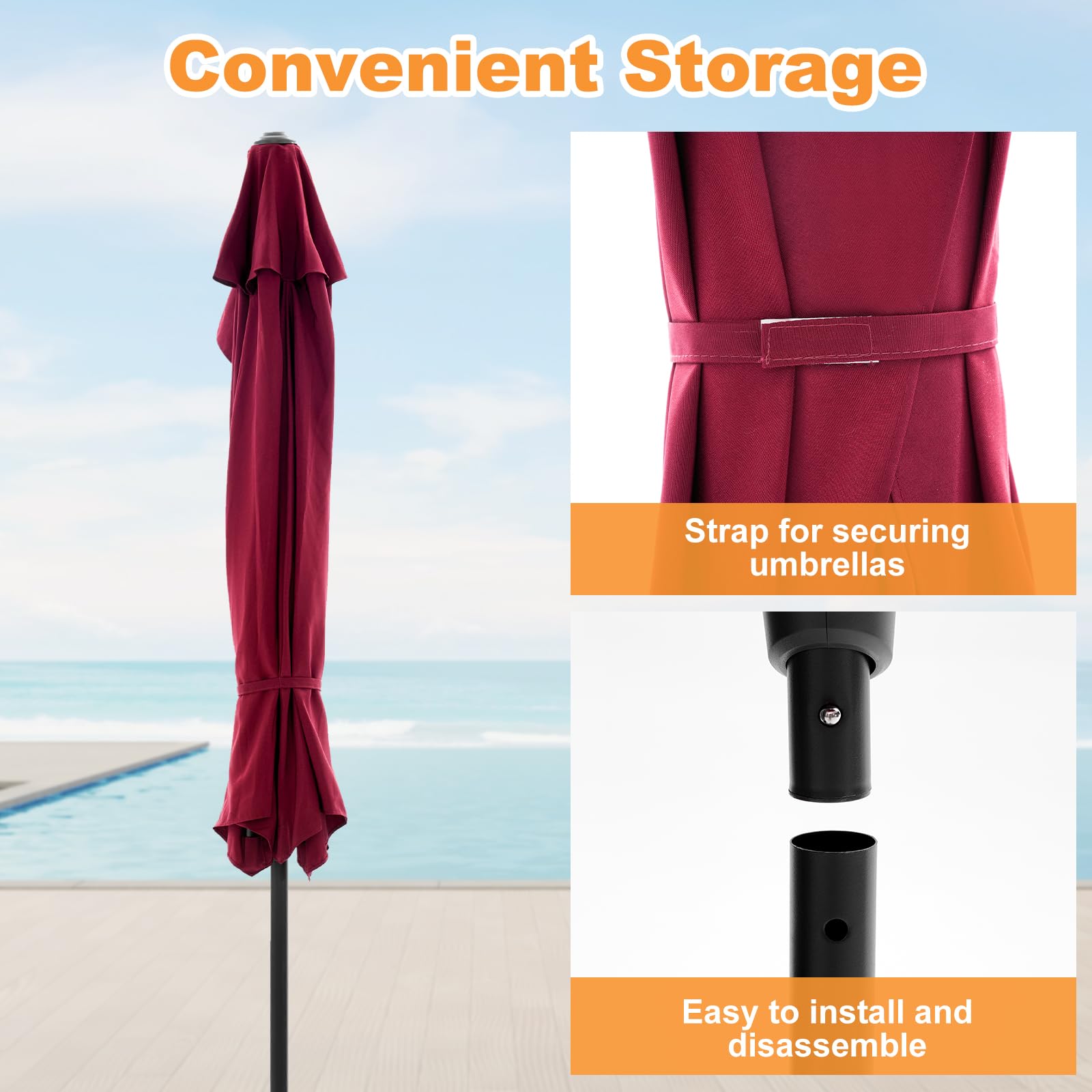 OLIXIS 180g polyester fabric provides UV protection and water resistance
