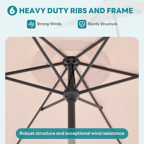 OLIXIS vented canopy provides improved airflow for cooler shade on breezy days.