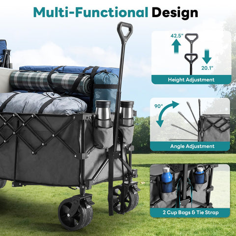 OLIXIS wagon folded design for easy storage and quick setup.