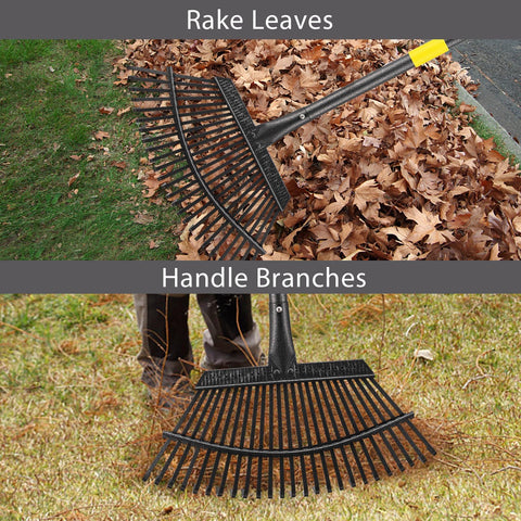 Oliynedy collapsible yard rake for easy transport and storage