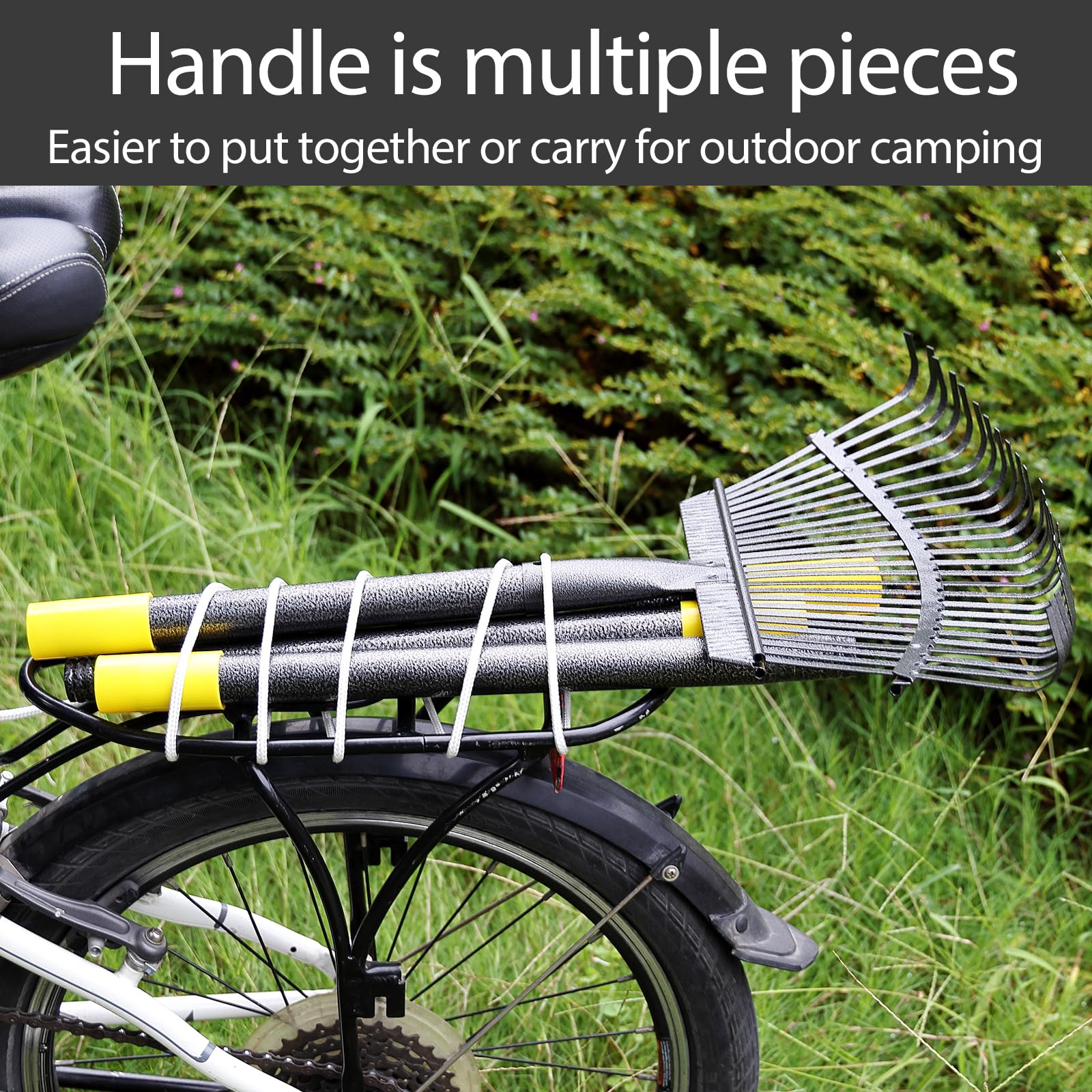 Oliynedy garden rake ideal for clearing leaves and grass around beds