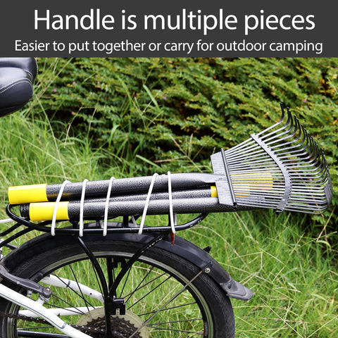 Oliynedy garden rake ideal for clearing leaves and grass around beds