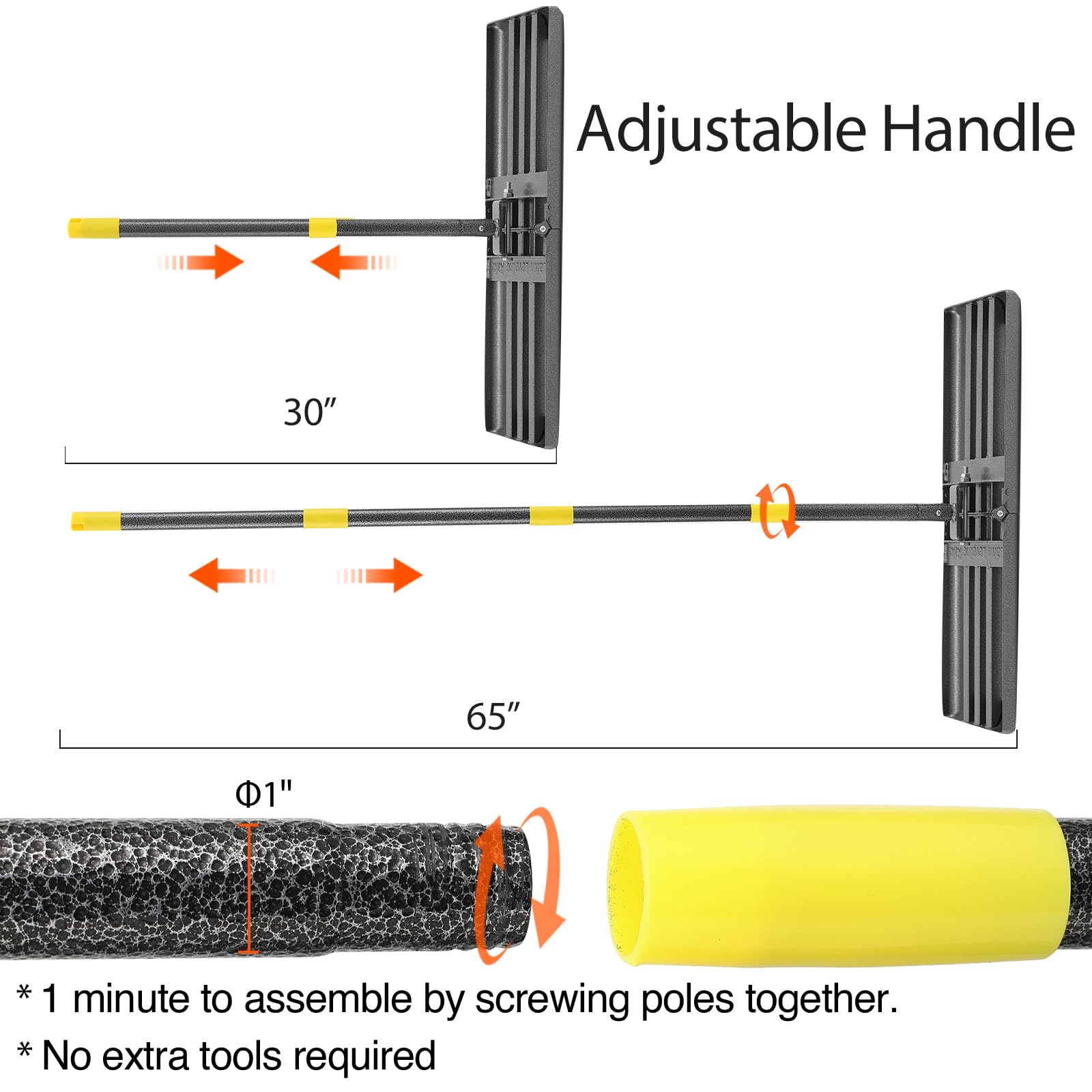 Oliynedy 26x10 ground plate provides wide coverage for leveling.