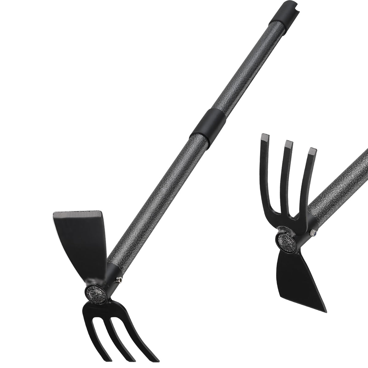 Oliynedy hoe and cultivator assembly ready for quick garden setup and use.