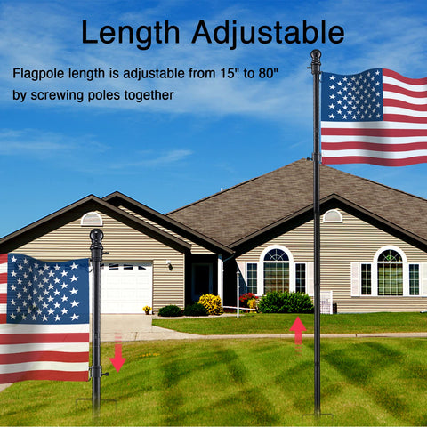 Oliynedy 360-degree rotation rings prevent flag tangling