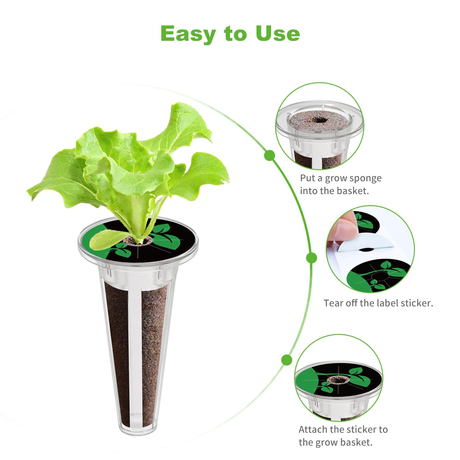 Oliz easy-install hydroponic basket simplifies swapping into seed pods.