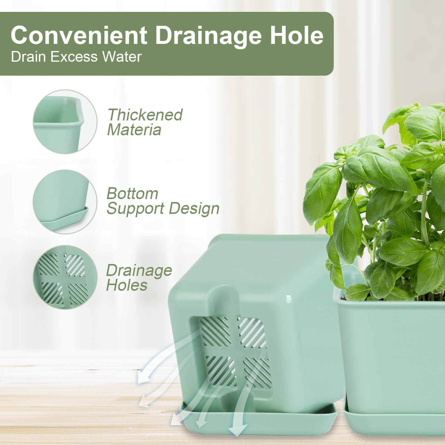 Oliz drainage mesh design prevents waterlogging and promotes healthy root growth.