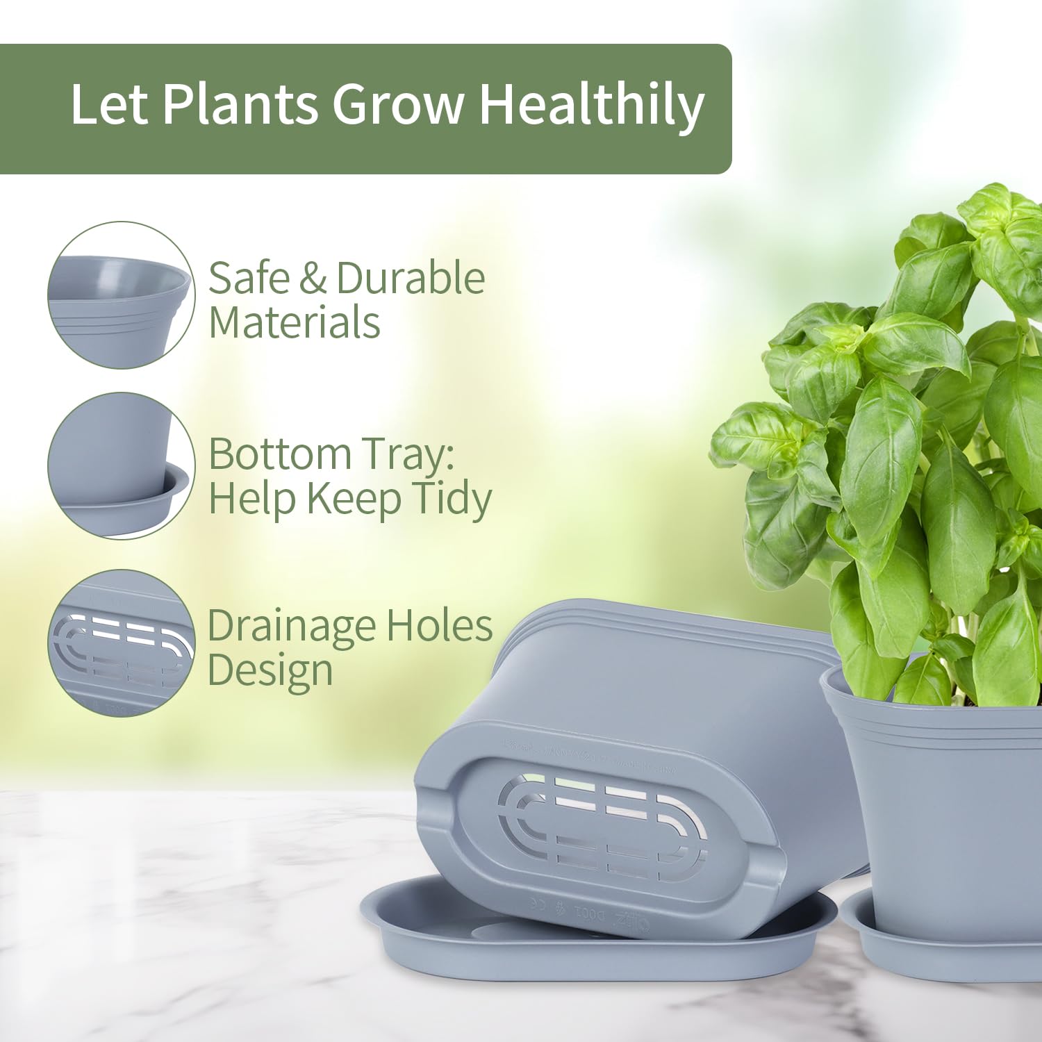Oliz plant labels included help organize mint, basil, rosemary for easy care.