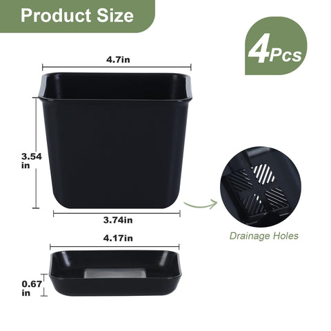 Oliz planter with water reservoir for consistent moisture.