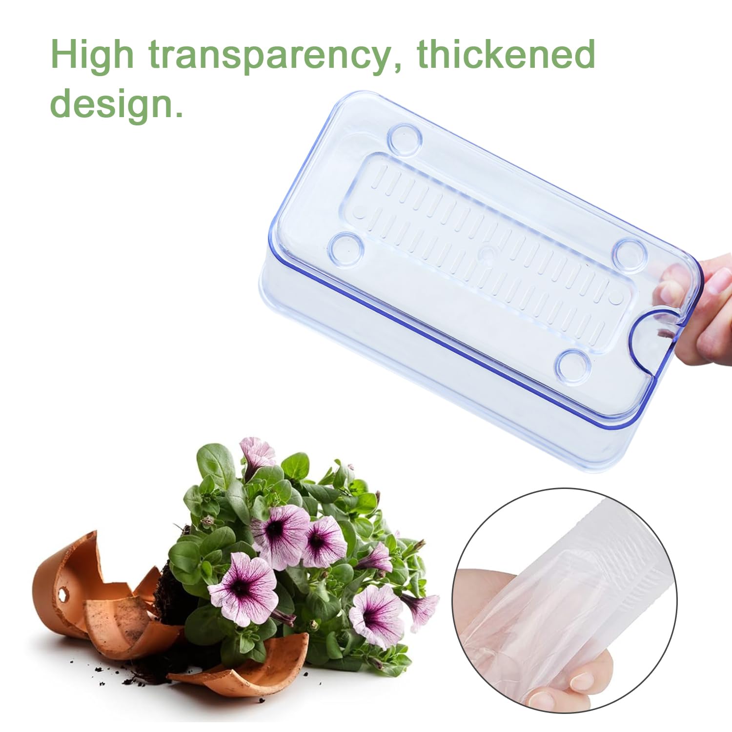 Oliz self-watering planters showing double-layer water storage design