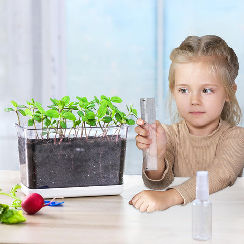 Oliz self-watering planters close-up of water inlet for moisture control