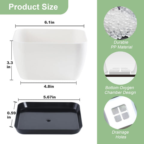 Oliz off-white planter with smooth jade-like finish for modern decor.