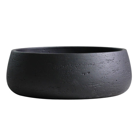 Olly & Rose Copenhagen planter bowl in matt black for stylish indoor displays.