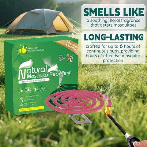 Camping setup with Olougda coils for outdoor meals