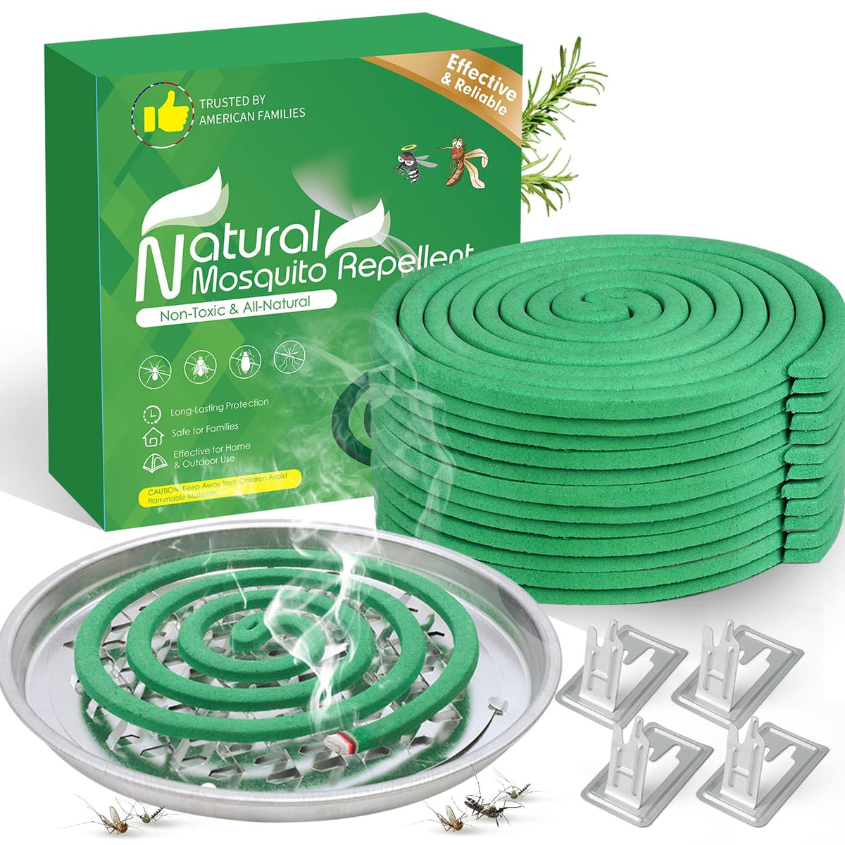Olougda extra-strong mosquito coils 24-pack box for outdoor protection during gatherings.