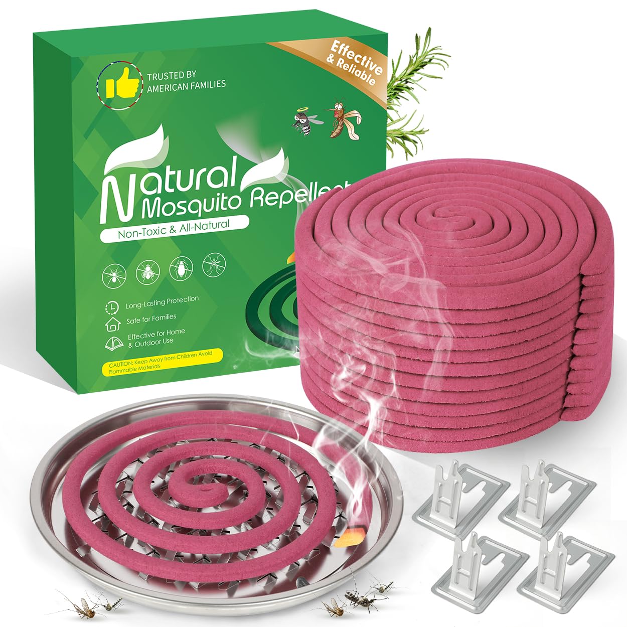 Olougda Extra Strong Mosquito Coils 24-pack for outdoor protection