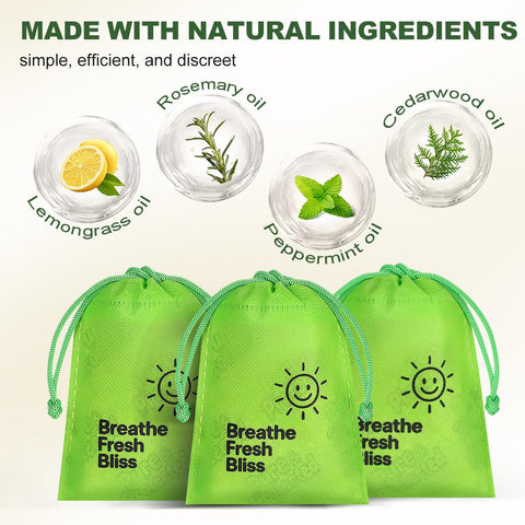 Olougda pouch tucked into mattress seam deters bed bugs without chemicals.