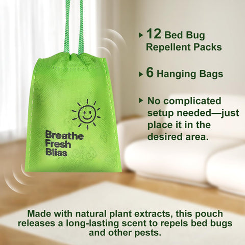 Olougda thyme and lemongrass pouch highlights plant-based defense against bed bugs.