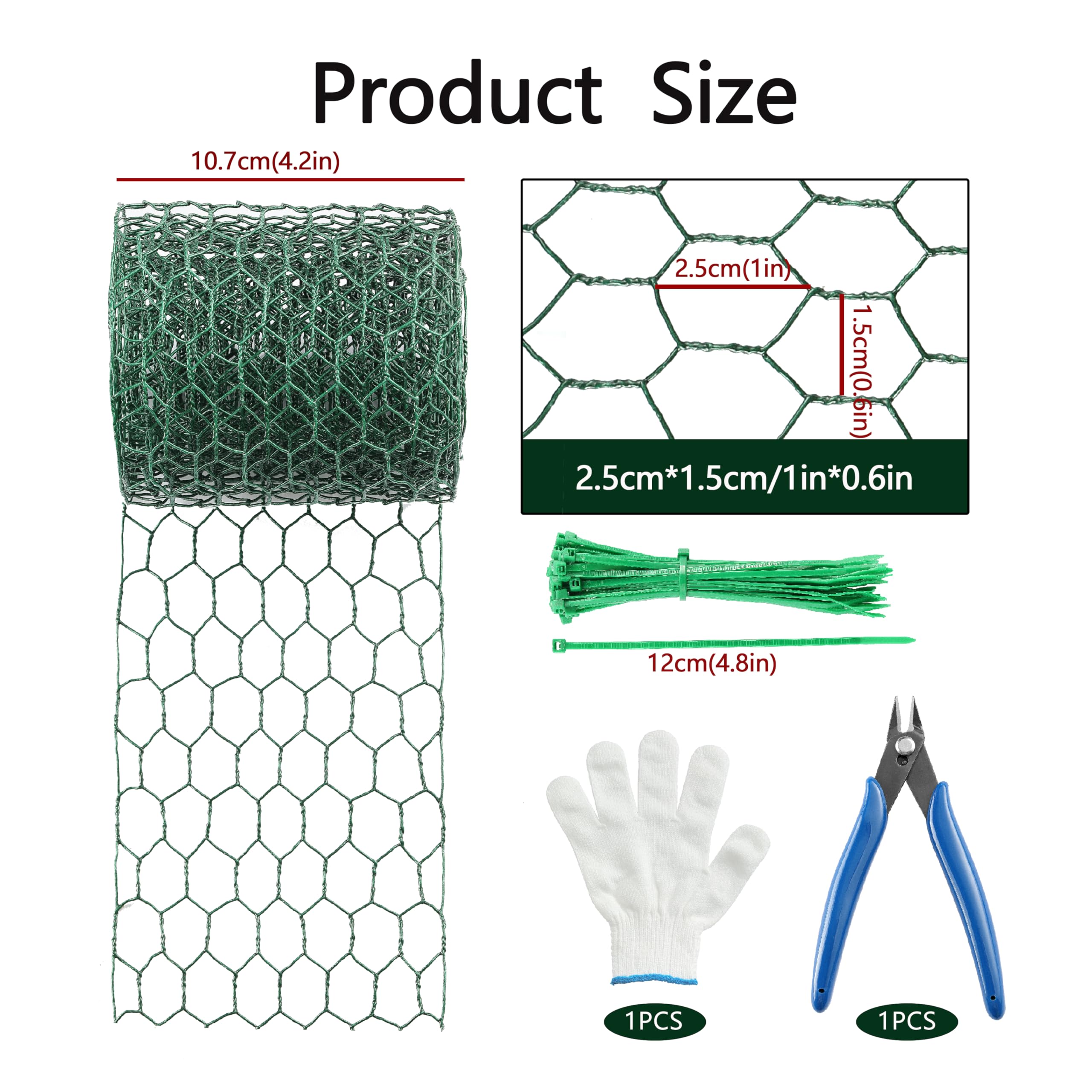 OLULU galvanized steel chicken wire mesh hexagonal grid for light garden fencing