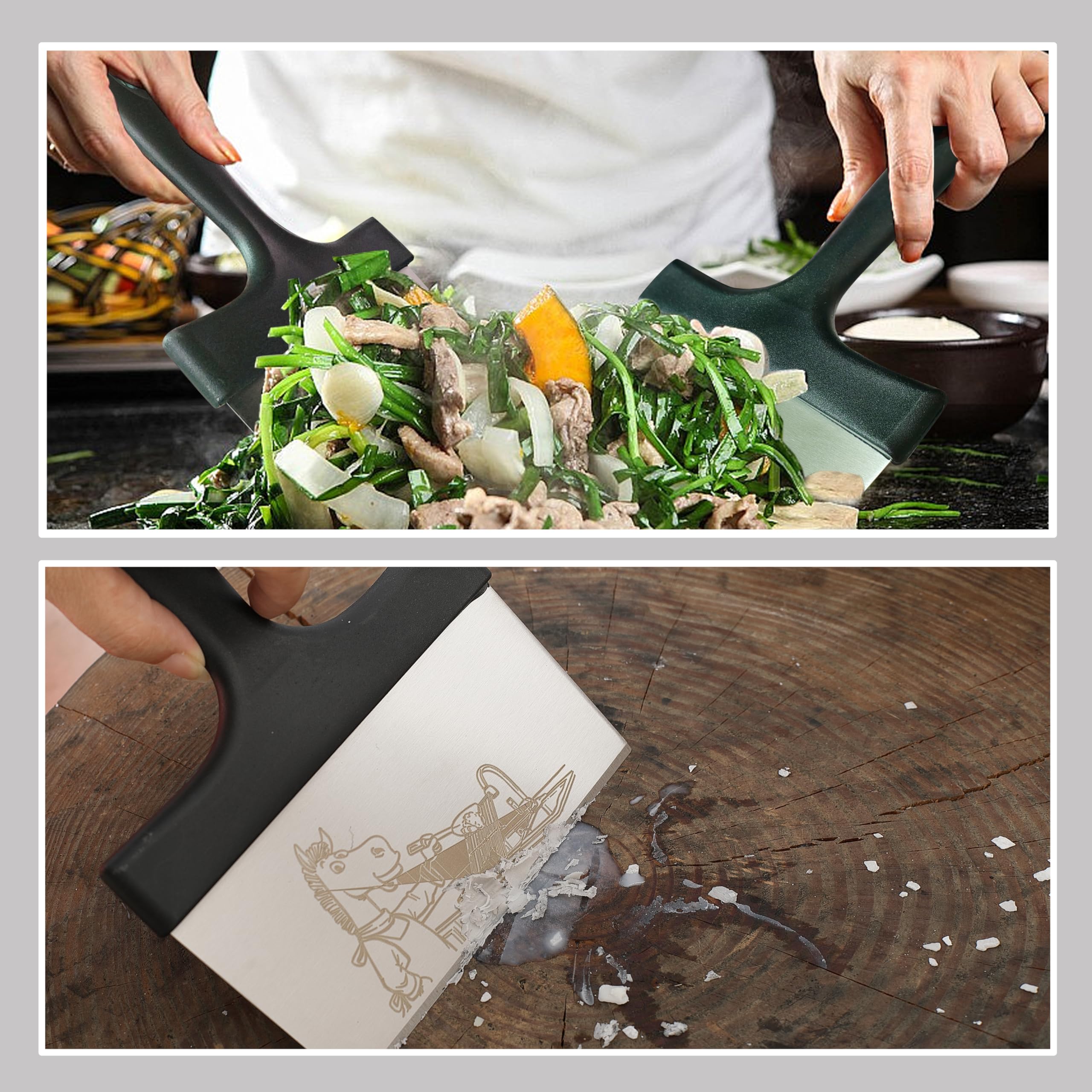 Non-slip grip detail aids precise control on hot grills