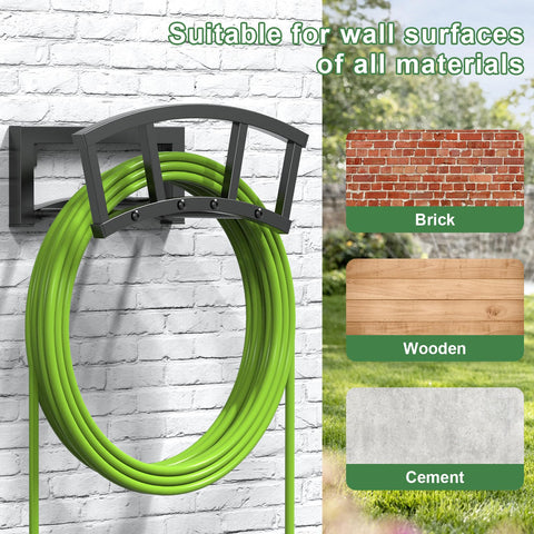 OLV outdoor hose holder with rustproof coating extends service life.