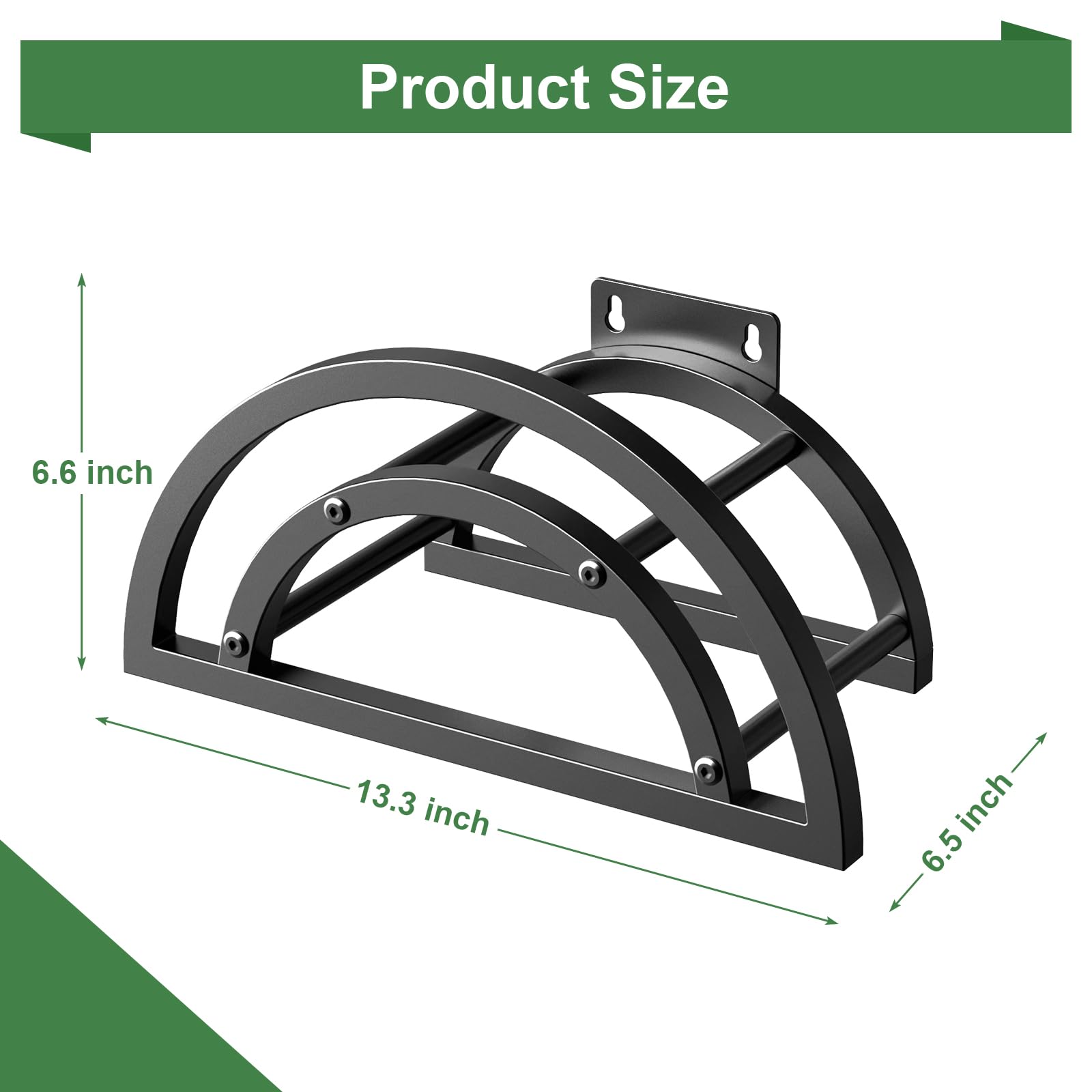OLV wall-mounted storage keeps garden hoses organized on any exterior wall.