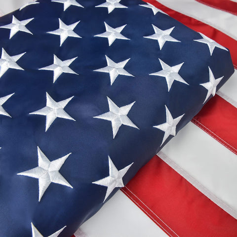 Olycole American Flag 8x12 full view highlighting outdoor-ready construction