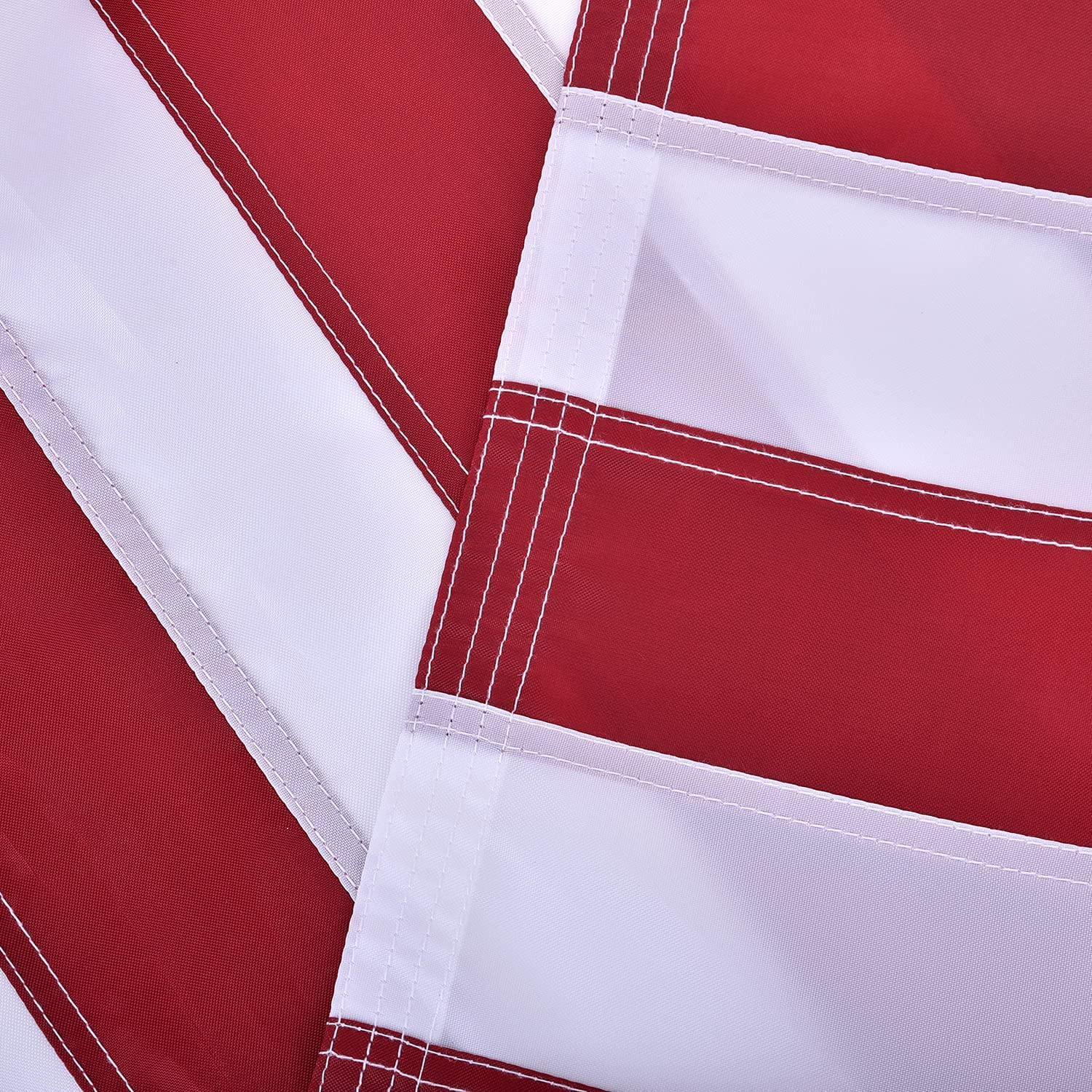Olycole American Flag with sewn stripes for durable, visually classic patriot display.