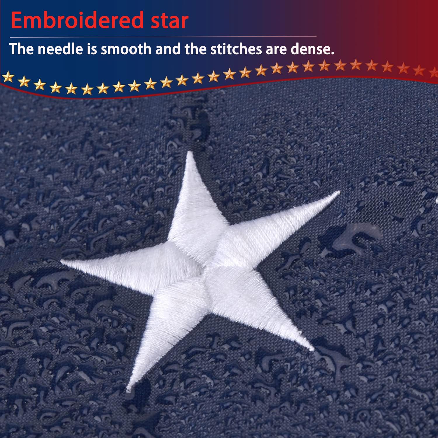 Olynese flag shows brass grommets for secure mounting.