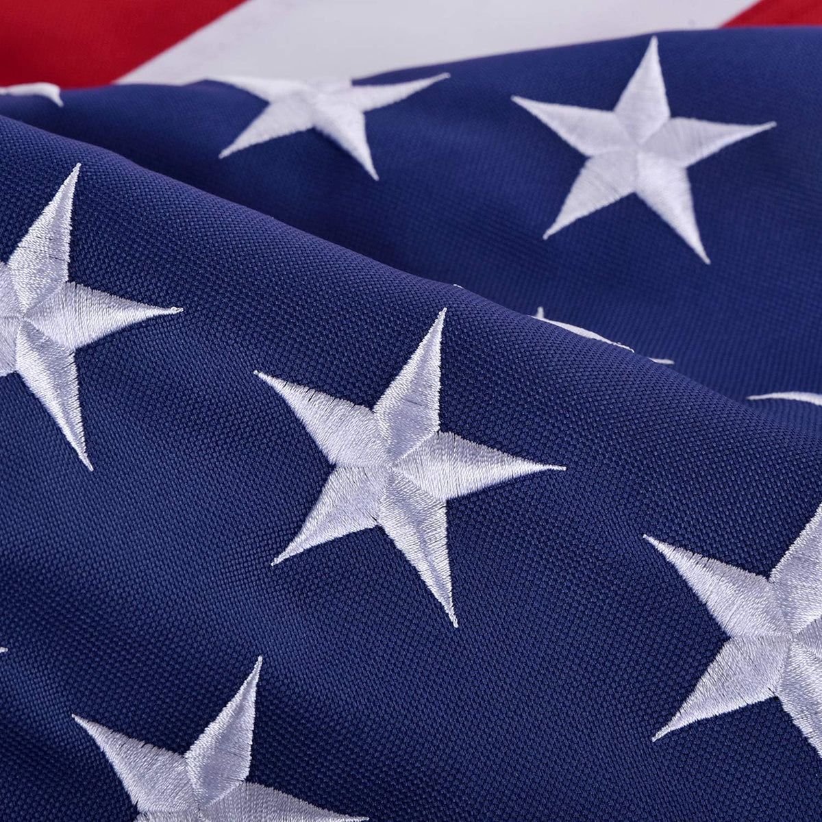 OLYNIK American flag 4x6 with embroidered stars for outdoor durability.