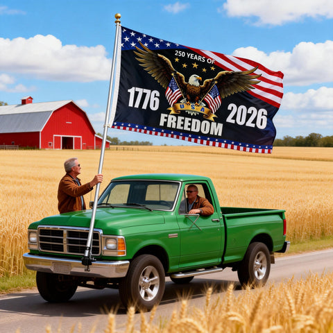 OMCleaner Independence Day display flag ideal for celebrations and porch decor.