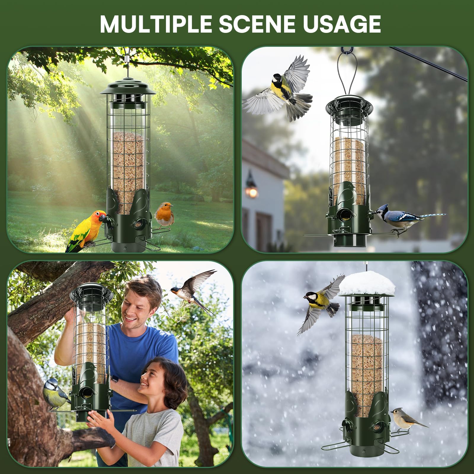 OMEUTY designed for outdoor hanging in gardens, patios, or backyards.