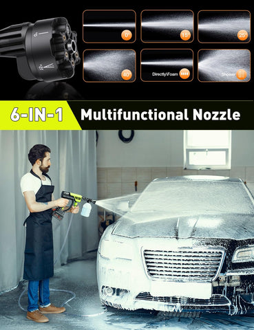 OMGEXTRD 6-in-1 nozzle attachments for versatile cleaning options