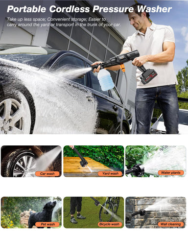 OMGEXTRD foam cannon for deep car washing and surface cleaning.