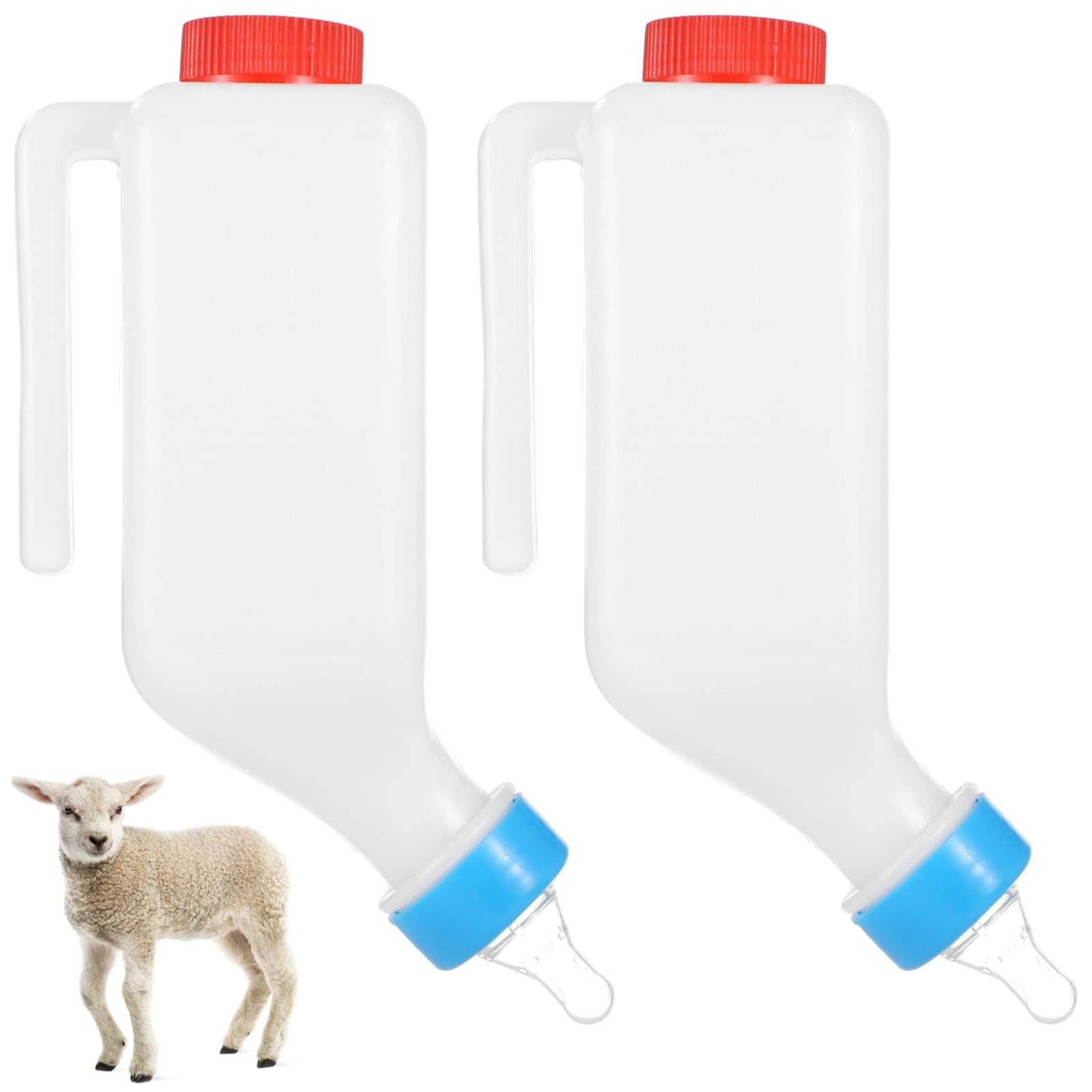 OMISTAR 2pcs 27oz lamb feeding bottles with hanging design for hands-free feeding