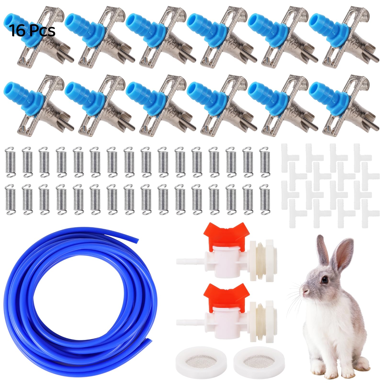 OMISTAR automatic rabbit watering kit hose section for easy installation.