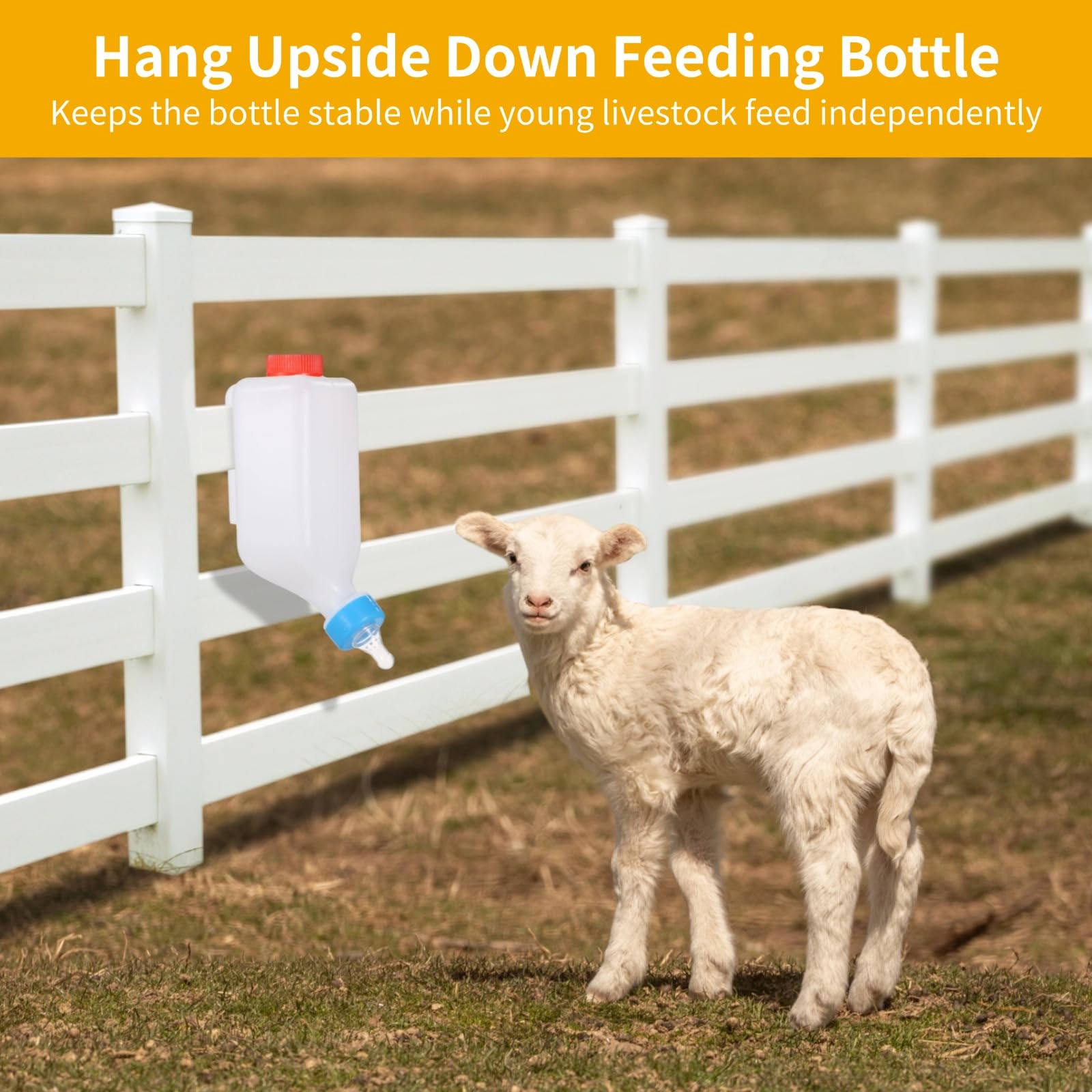 OMISTAR thickened silicone pacifier provides gentle feeding for small livestock