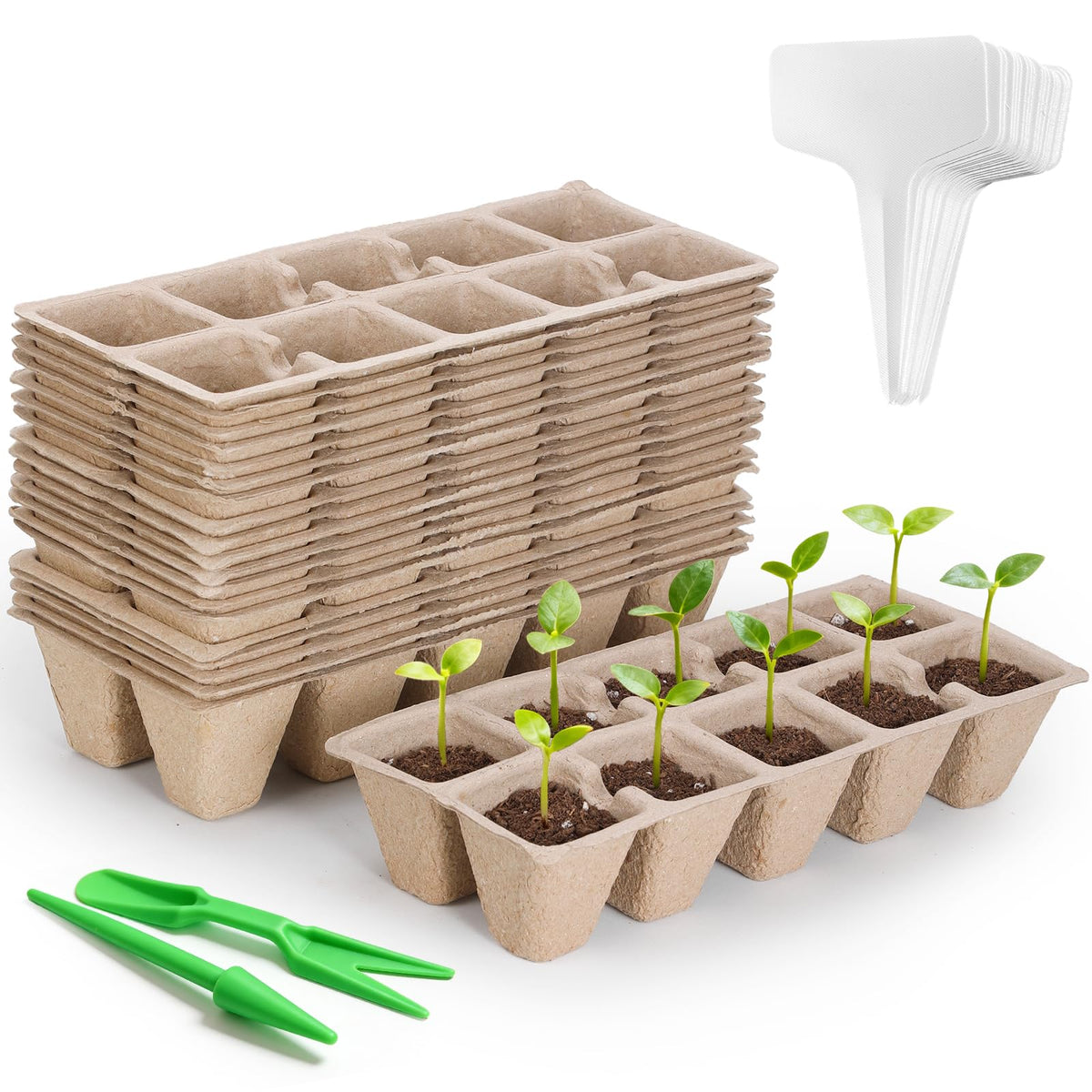 Omitgoter 200-cell seed starter tray for organized batch sowing.